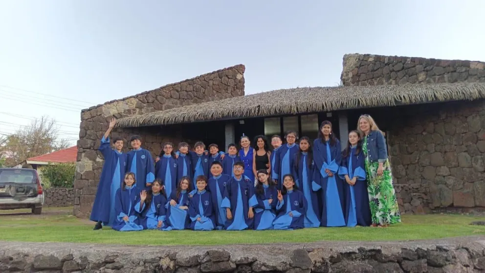 Coro de Cámara Infantil del Colegio Francisco Palau de La Serena regresa de exitosa gira coral en Rapa Nui
