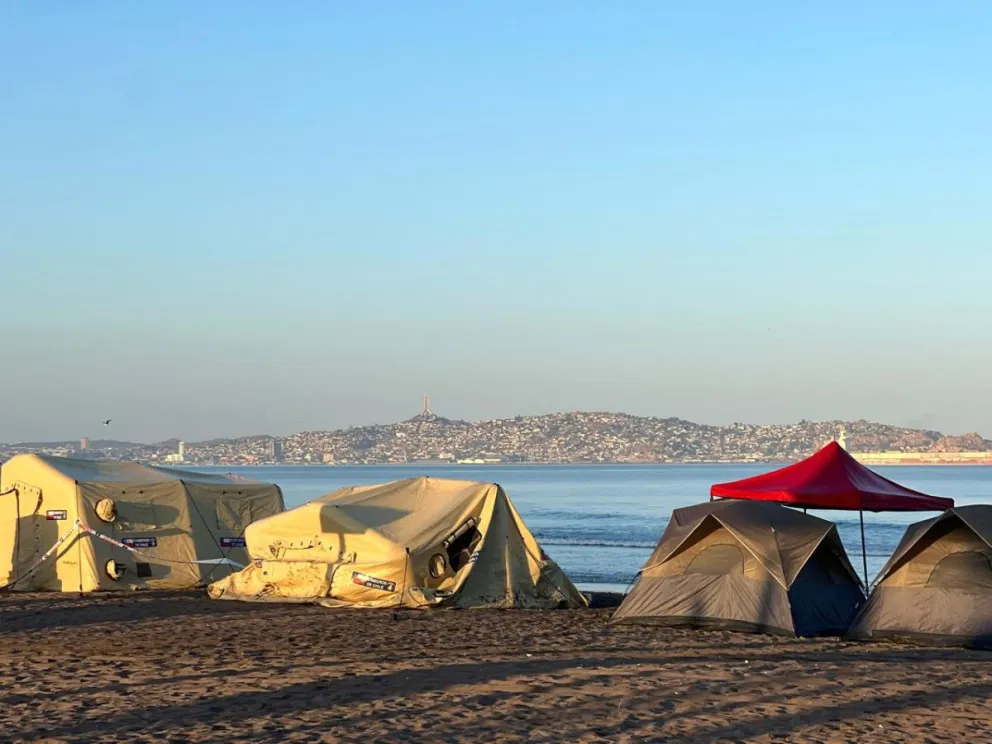 Durante ocho días se instaló un puesto de mando para buscar en las aguas del mar al joven argentino, Alejandro Cabrera, cuyo cuerpo se encontró este jueves. LAUTARO CARMONA
