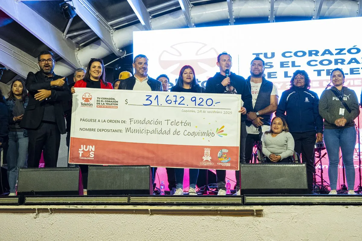 Coquimbo supera meta del 2024 en Teletón