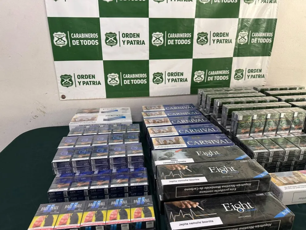 Detienen a sujeto por contrabando de 640 cajetillas