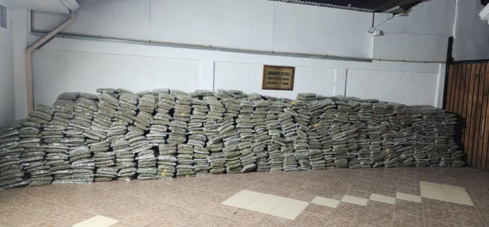 Golpe al narcotráfico en vísperas de Año Nuevo: decomisan 1.4  toneladas de droga en la Ruta 5