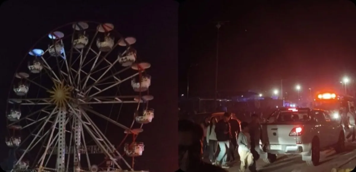 Personas quedan atrapadas en juegos mecánicos de Tongoy