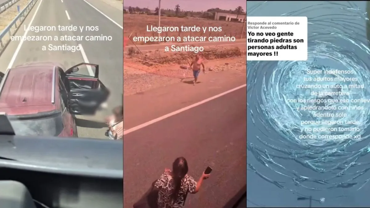 Familia en Coquimbo persigue y apedrea bus de Pluss Chile Familia en Coquimbo persigue y apedrea bus de Pluss Chile