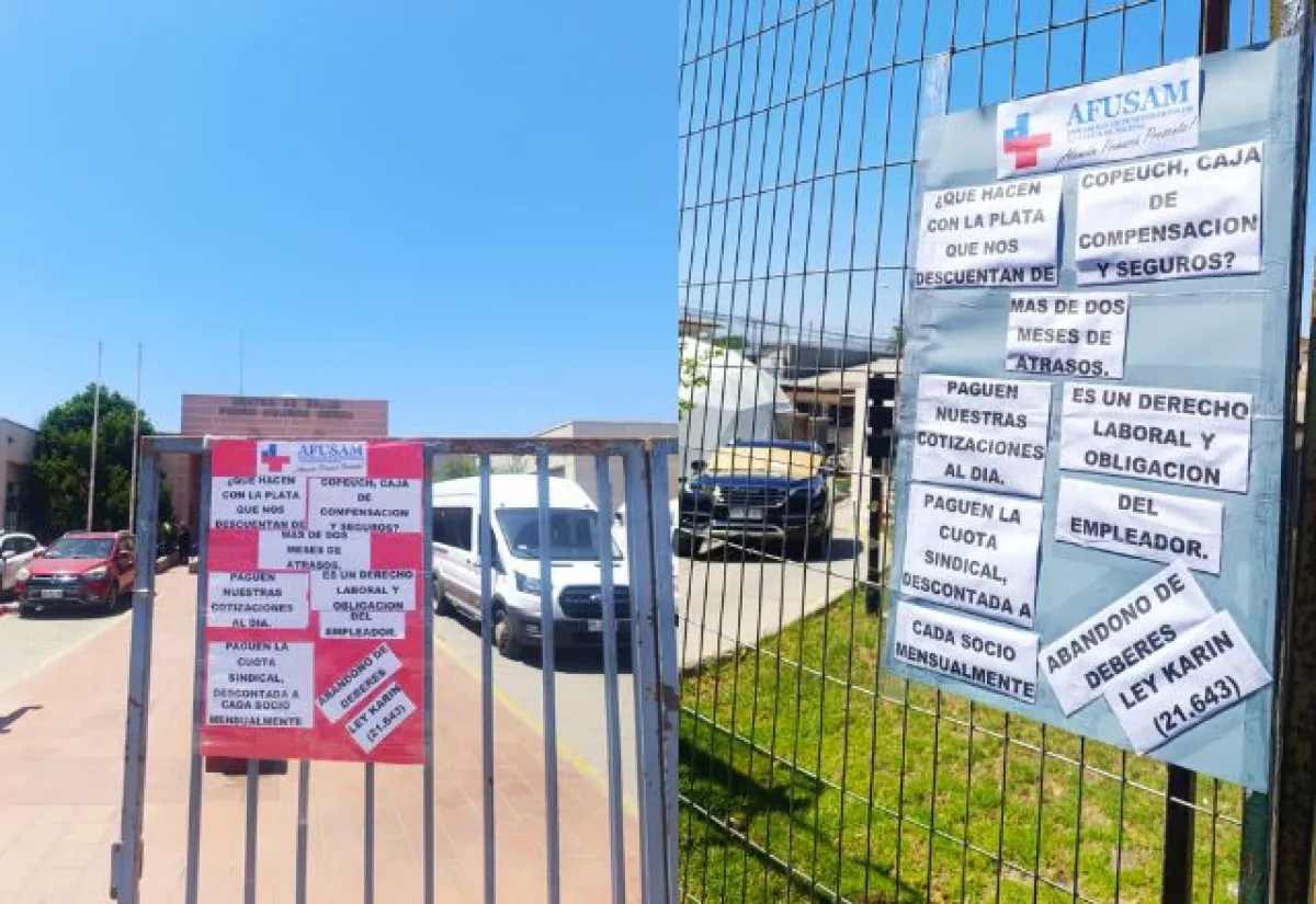 Vecino critica dirigentes por carteles en CESFAM Las Compañías