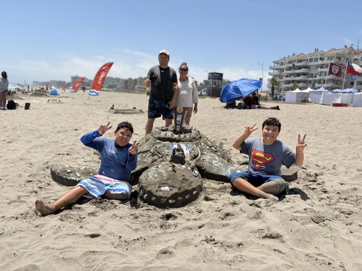 Concurso de Castillos de Arena en La Serena destaca por creatividad y talento