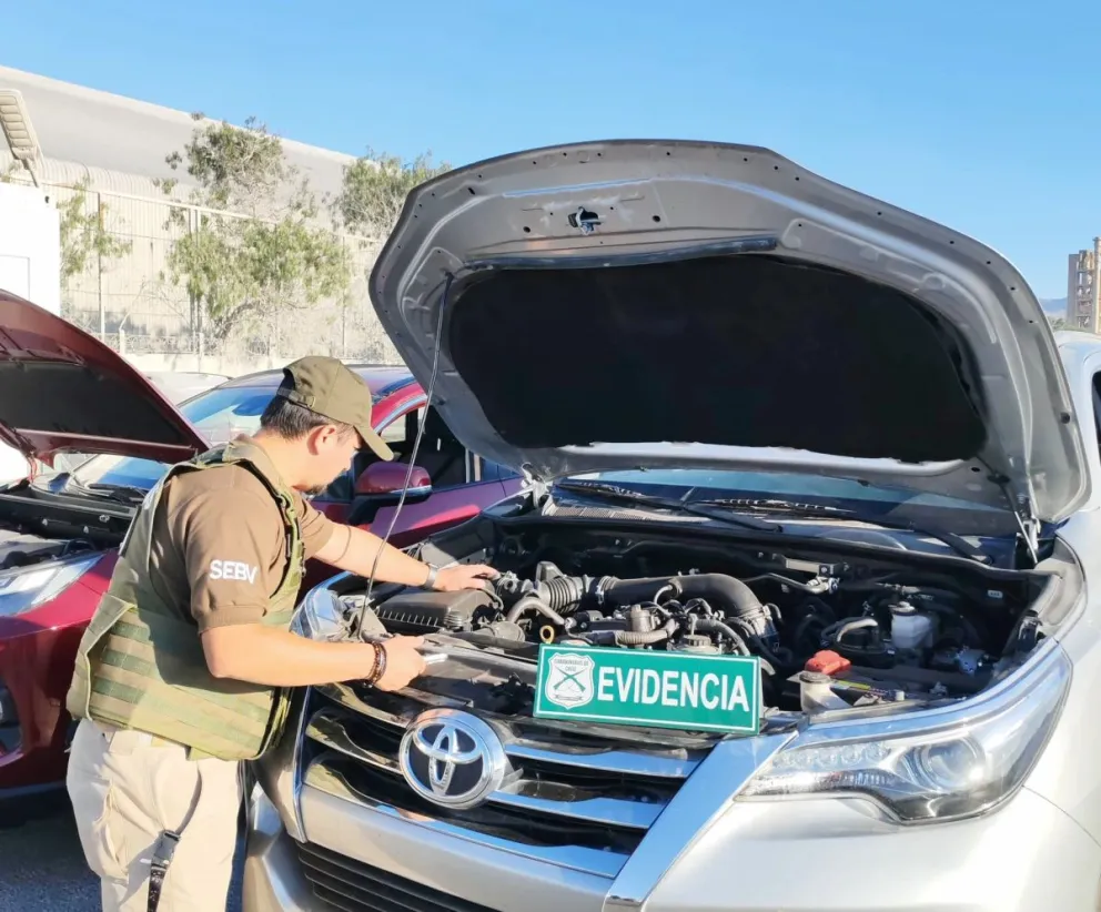 El operativo permitió recuperar los vehículos interceptados.