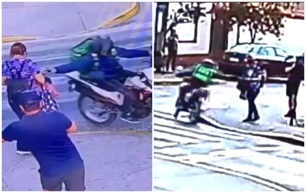Videos muestran asaltos de motochorro venezolano que hoy está libre
