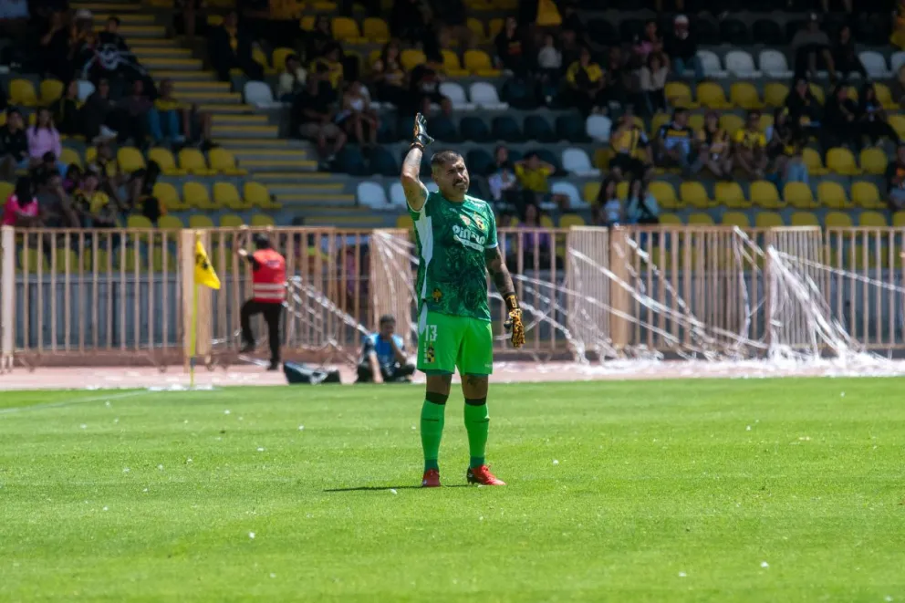 El cuidatubos Diego Sánchez, será una de las novedades que presentará este viernes Caputto en la estelaridad de Coquimbo Unido. (Foto: Cristian Silva)