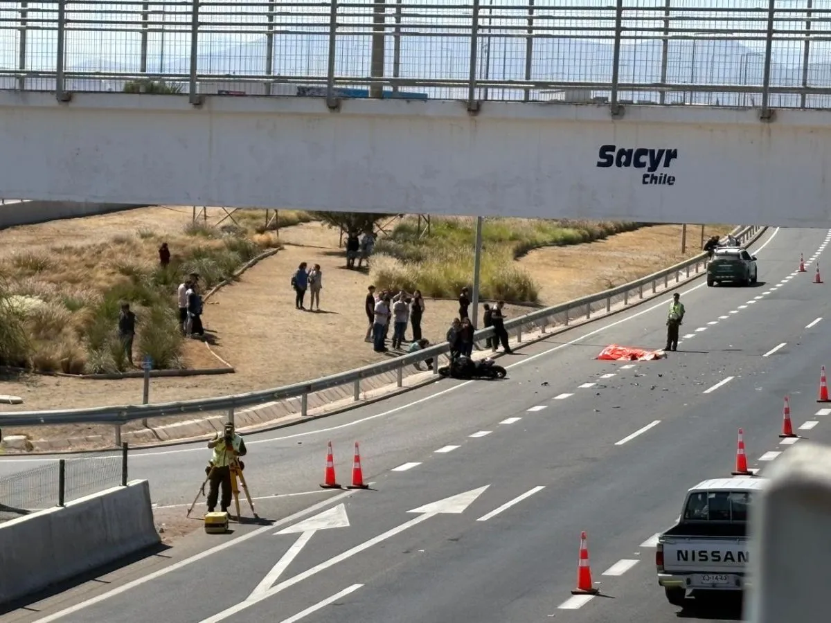 Motociclista muere tras colisión con camión en la ruta D-43 entre Ovalle y La Serena