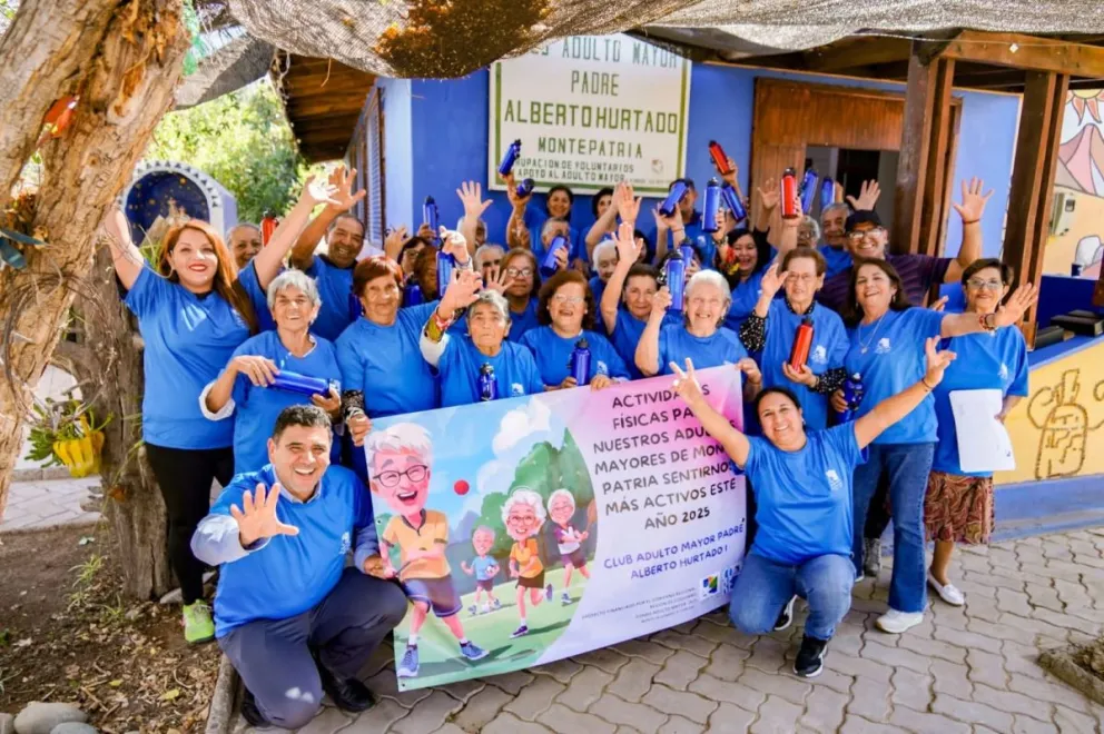 Adultos mayores de Monte Patria participarán en talleres de actividad física gracias a proyecto financiado por el Gobierno Regional, que busca promover una vejez activa en la comuna.