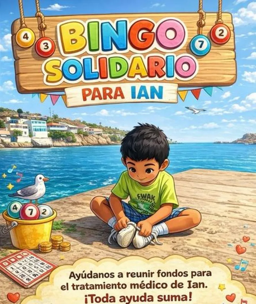 El próximo 2 de mayo se realizará el bingo a beneficio de Ian en el colegio Javiera Carrera, a partir de las 16:00 horas.