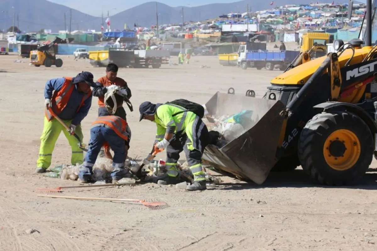 Héroes de limpieza en eventos masivos