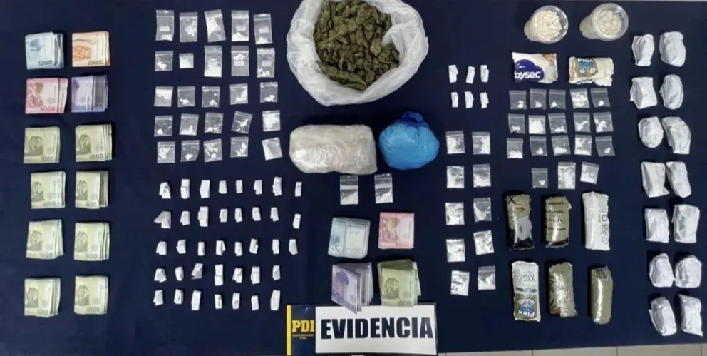 PDI desarticula red de microtráfico en Los Vilos: incautan 12 mil dosis de droga