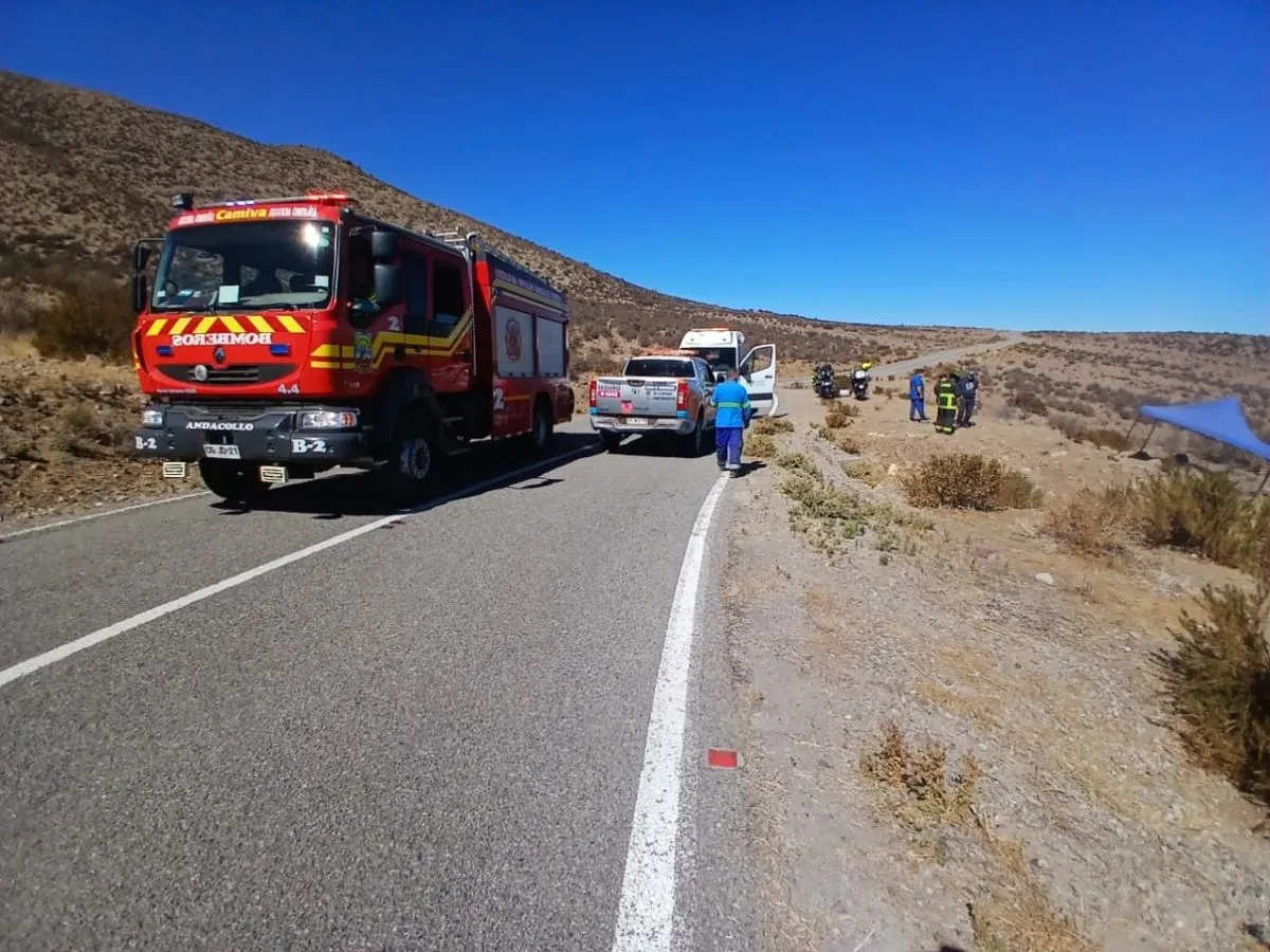 Fallece motociclista de 68 años en ruta Andacollo-Samo Alto