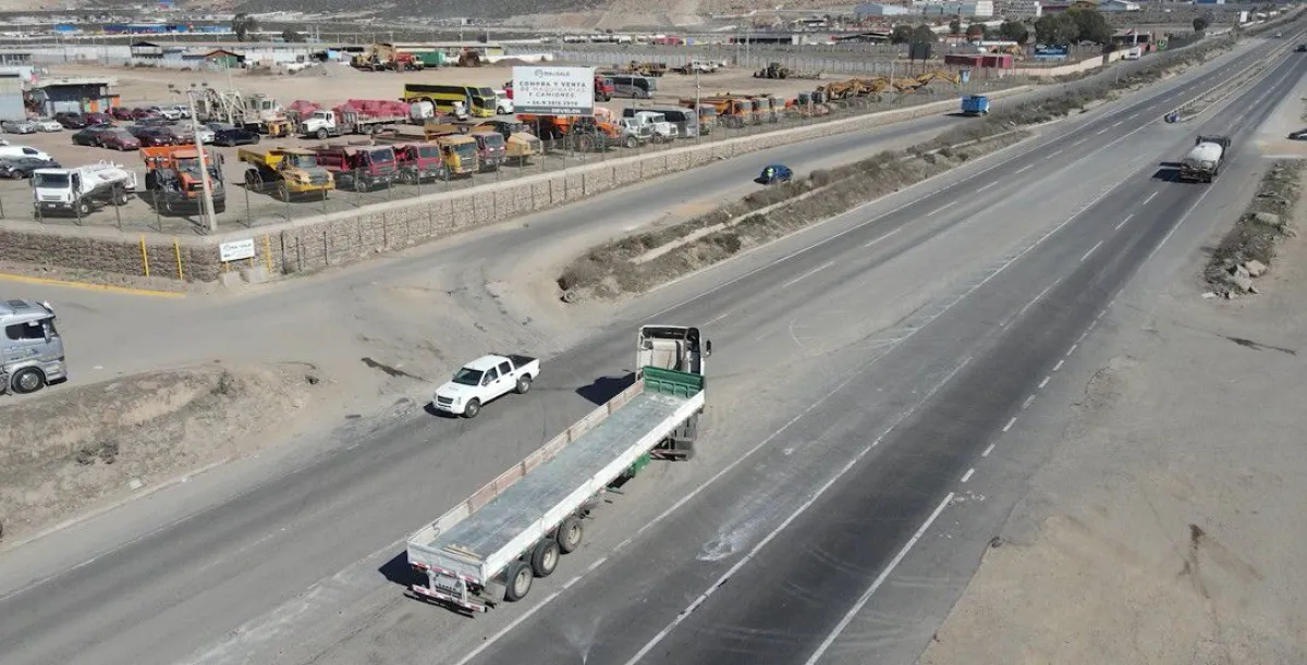 Modifican tránsito en Ruta 5 por obras en sector El Panul