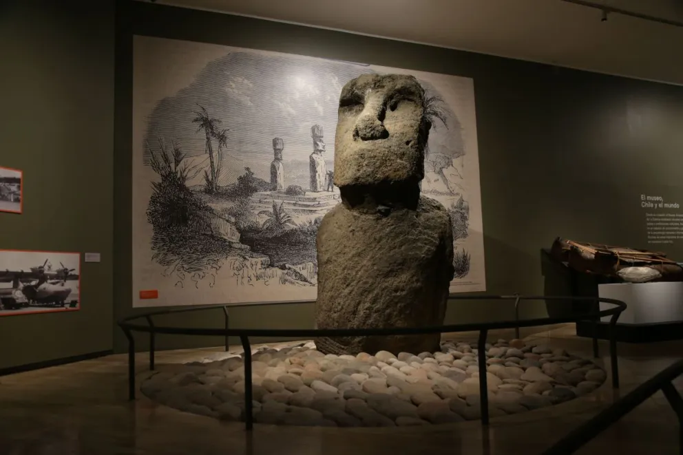 El moái llegó desde Isla de Pascua a La Serena el año 1952.
