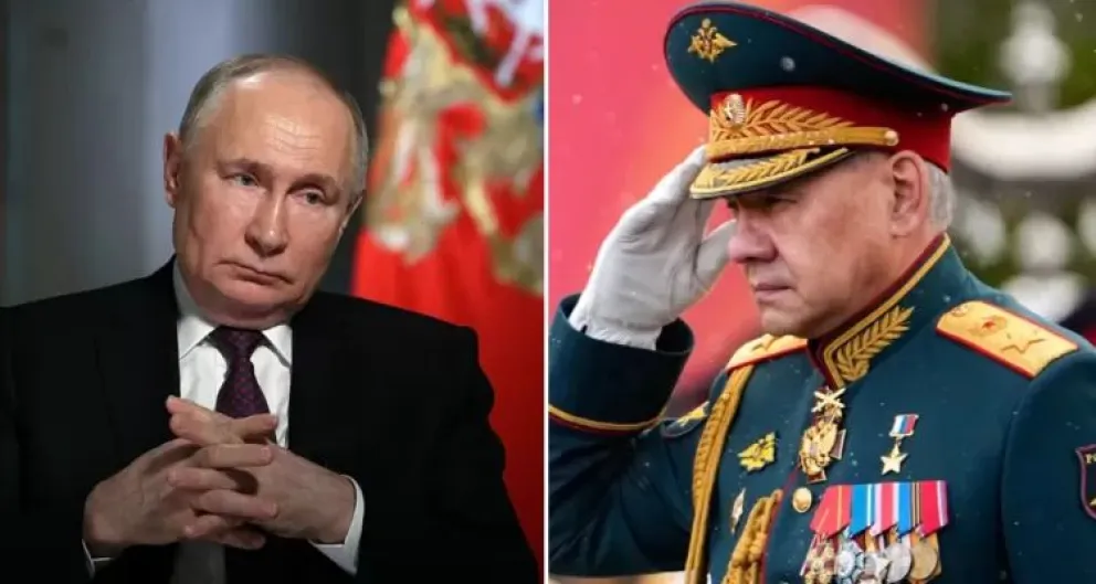 Uno de los puntos más delicados del documento es la referencia al exministro de Defensa, Serguéi Shoigú, histórico aliado y amigo cercano de Putin. (Foto: Radio BioBio / X)