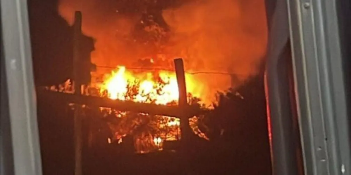 Riesgo eléctrico en Vicuña tras incendio