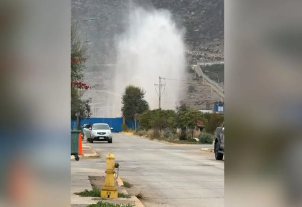 Corte de emergencia en sector oriente de La Serena por intervención de terceros