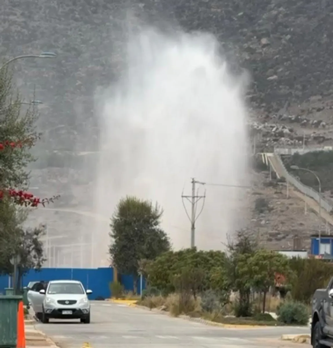 15 mil hogares sin agua por rotura de matriz en La Serena