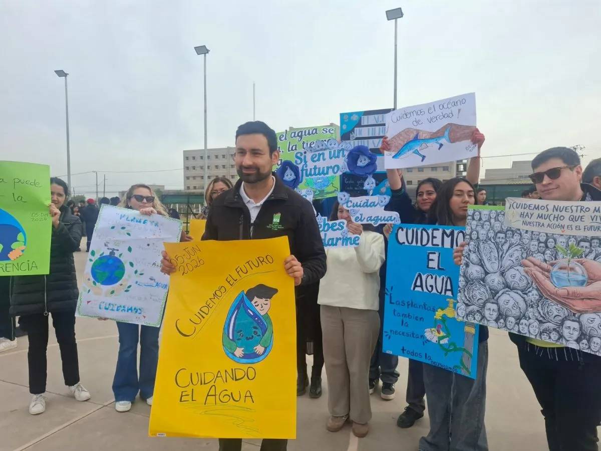 Concientización sobre crisis hídrica con simulacro de corte de agua