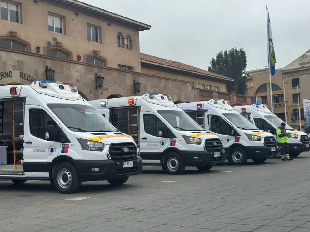 Se espera que en un futuro cercano se pueda renovar poco a poco la flota de vehículos de emergencia de la Región de Coquimbo. (Foto: Cedida)