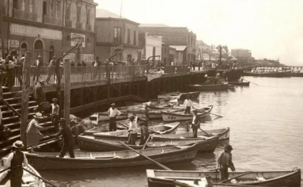 En sus inicios, el puerto de Coquimbo era un pequeño embarcadero, pero con el paso de los años llegó a ser el principal puerto de la región. (Foto: Cedida)