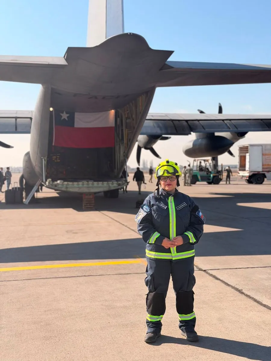Bombera de La Serena se une a misión de rescate en Venezuela