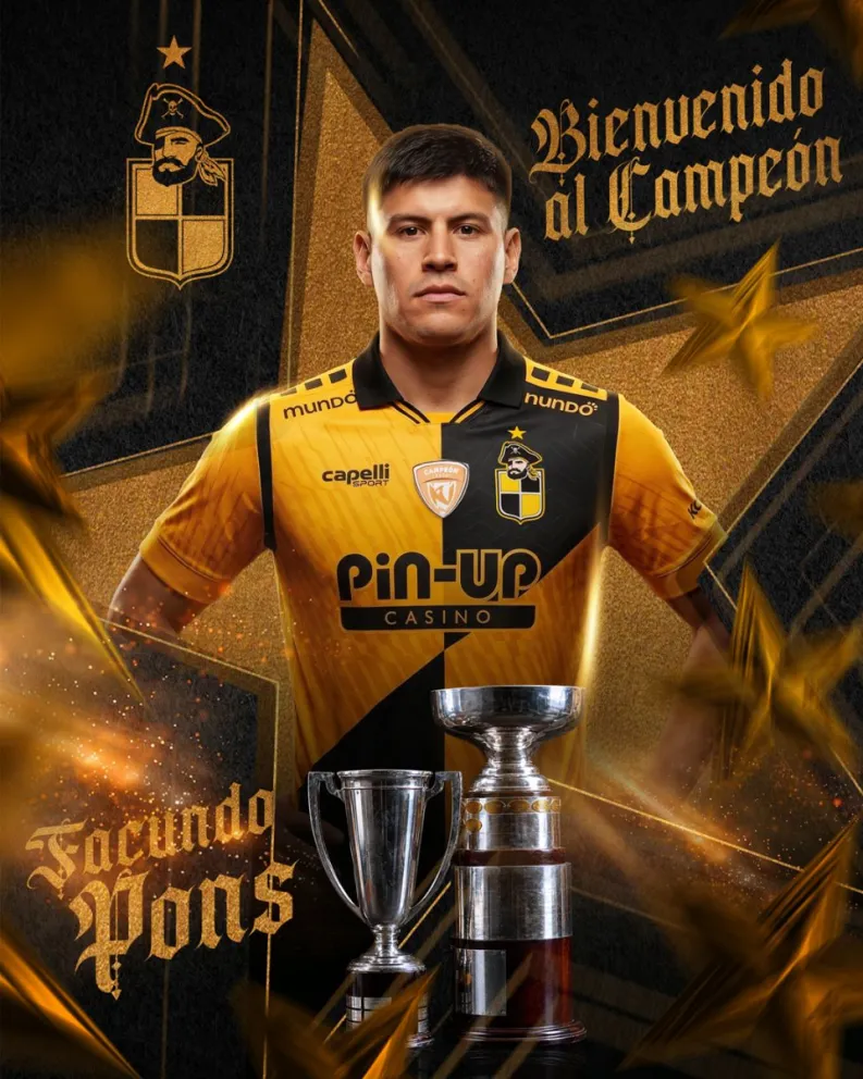 Facundo Pons se integrará en los próximos días a los entrenamientos del plantel aurinegro. (Foto: Coquimbo Unido)