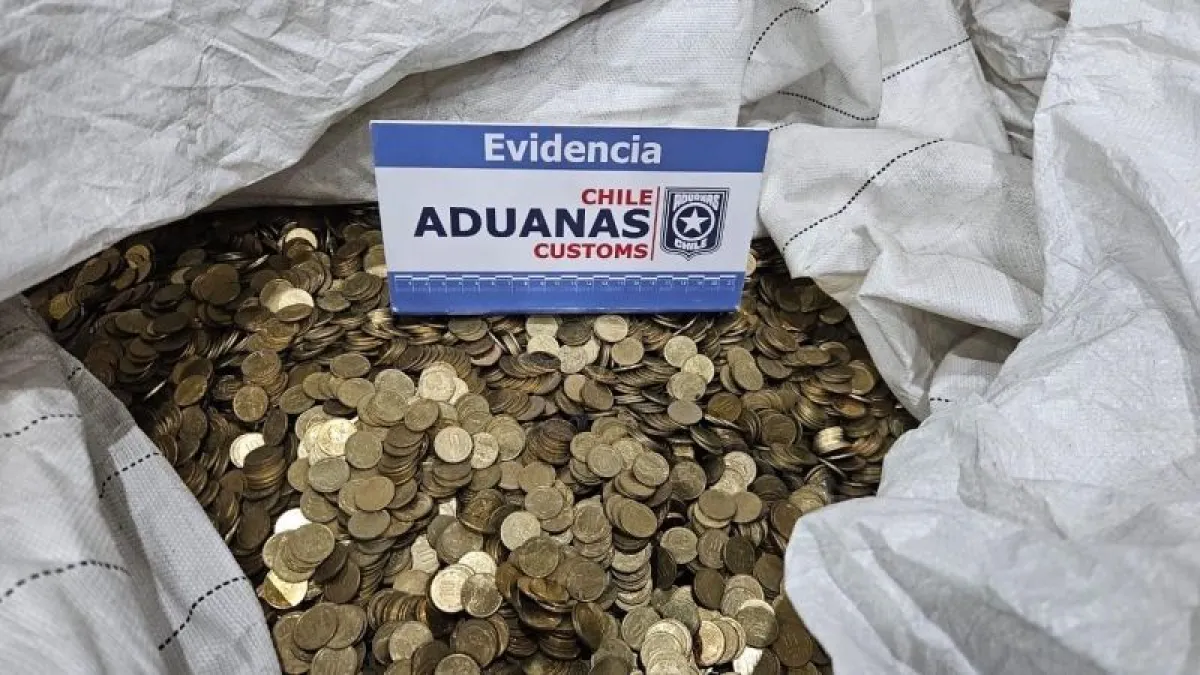 Incautan más de un millón de monedas de diez pesos destinadas a contrabando en China