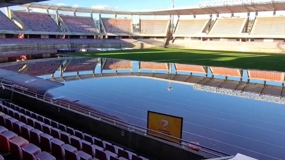En una ciudad golpeada desde el pasado jueves por la naturaleza producto de los temporales, el fútbol, por ahora, ha pasado inevitablemente a un segundo plano. (Foto: El Día)