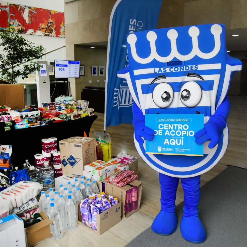 El municipio de Las Condes inició una campaña solidaria para reunir ayuda, junto a otras comunas que dispusieron centros de acopio para canalizar las donaciones ciudadanas. (Foto: Cedida)