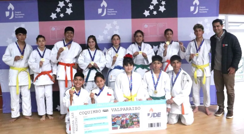 El judo de la Región de Coquimbo comenzará ahora su preparación para la final nacional de los Juegos Deportivos Escolares. (Foto: IND)
