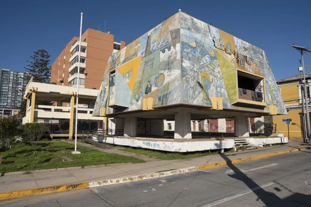 La Casa de la Cultura de Coquimbo fue afectada por el terremoto y posterior tsunami de 2015. (Foto: El Día)
