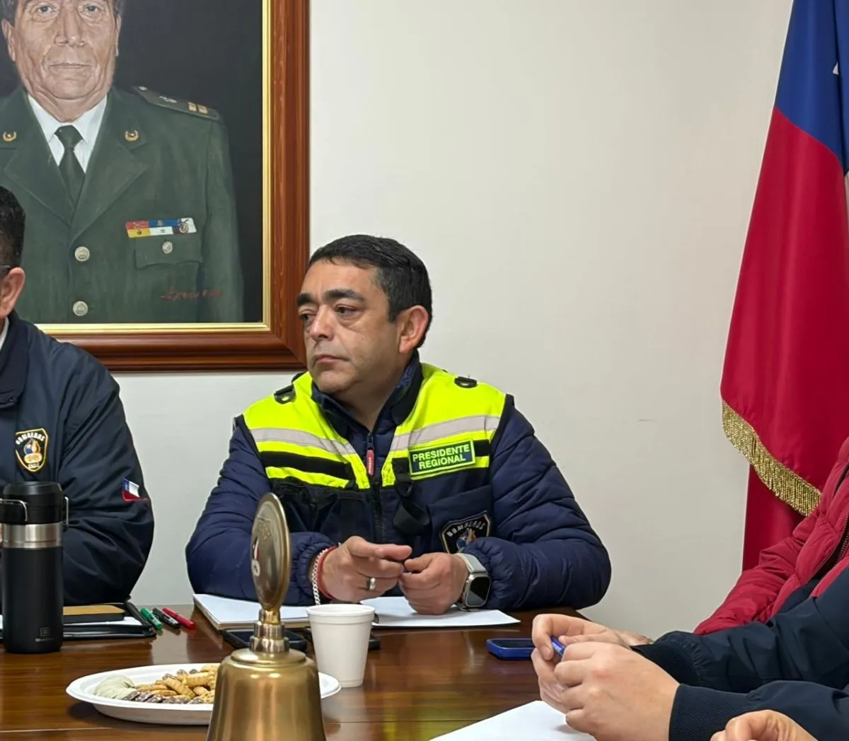Presidente regional de Bomberos de Coquimbo, Norman Bugueño Presidente regional de Bomberos de Coquimbo, Norman Bugueño