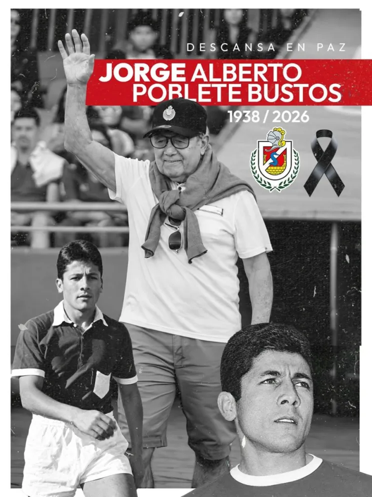 Jorge Poblete fue un futbolista que encarnó el sentido de pertenencia por los colores granates. Hoy su partida enluta al club y al fútbol regional. (Foto: Archivo)