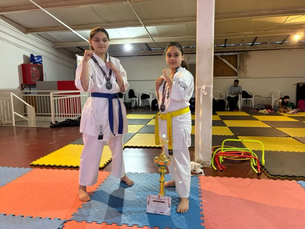 Matilde Pastén y Constanza Alvarado dejaron muy en alto el nombre de Ovalle en Brasil. (Foto: Cedida)