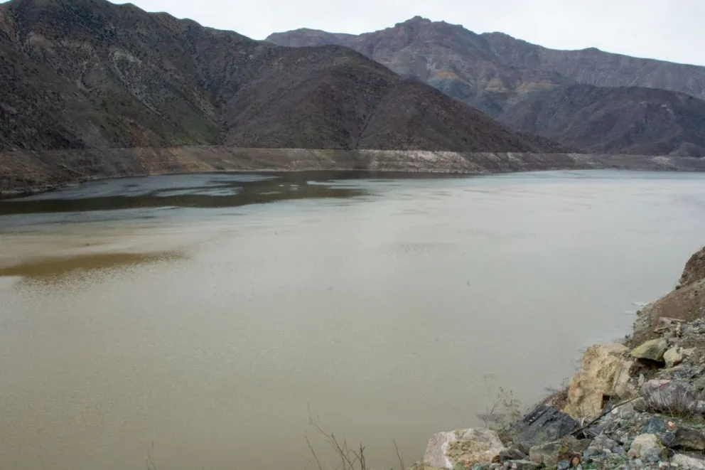 El embalse Puclaro alcanza un 51% de llenado, según la Junta de Vigilancia del Río Elqui. (Foto: Cristian Silva) 