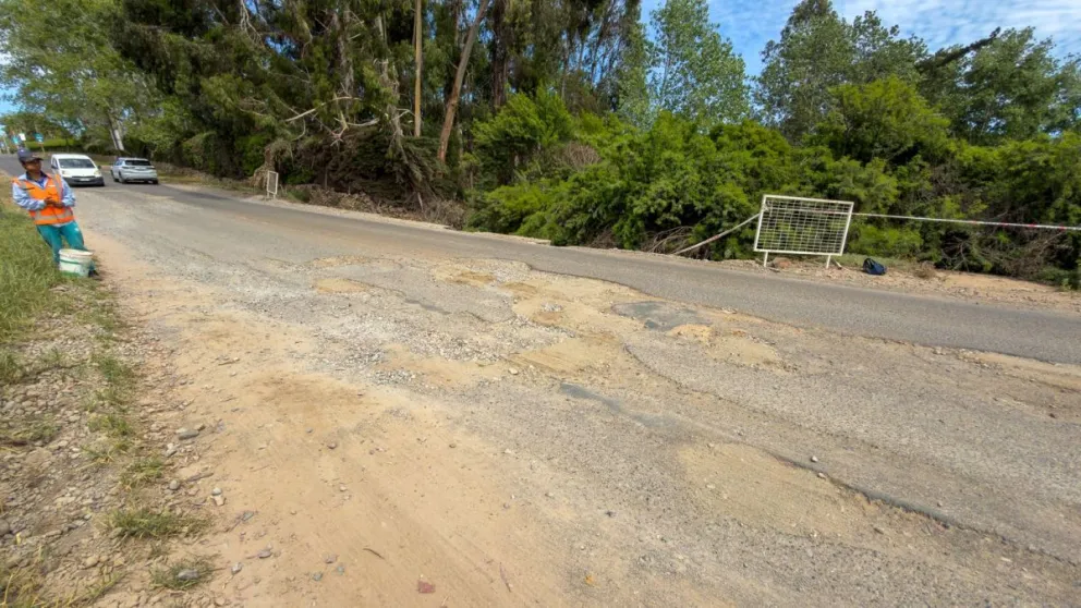El camino San Ramón, en su tramo correspondiente a La Serena, figura entre los puntos afectados. (Foto: Cristian Silva) 